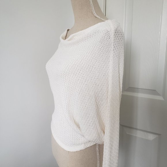 SOLD Free People drippy Mercury Thermal Waffle Knit Tee - Picture 7 of 8